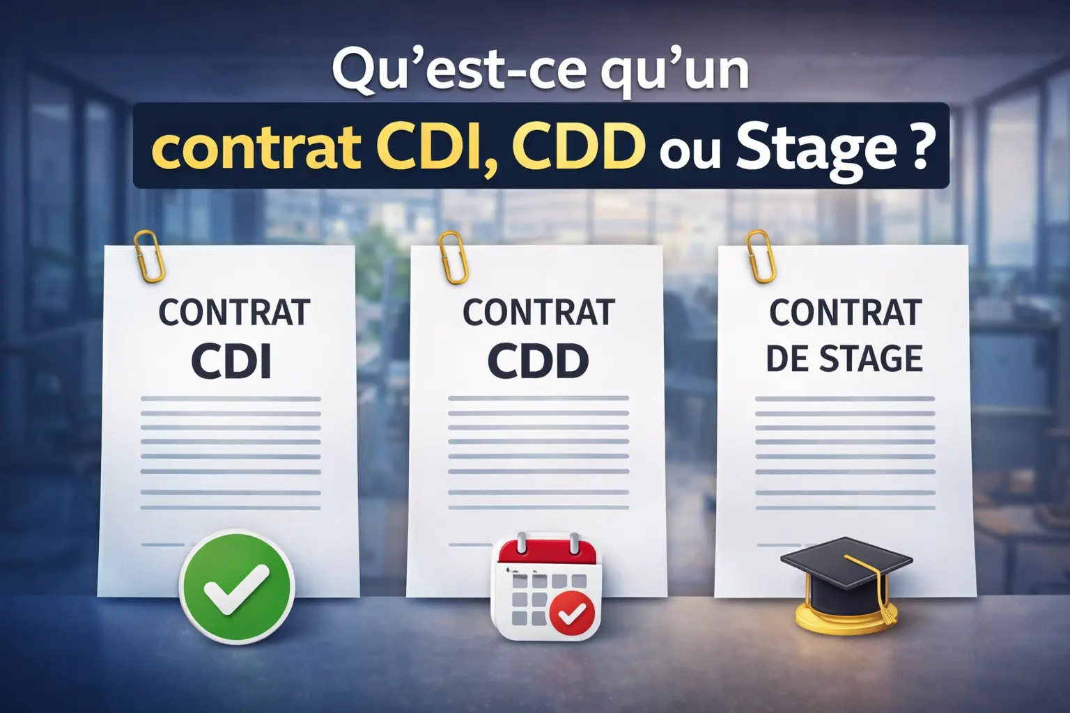 contrat cdi cdd