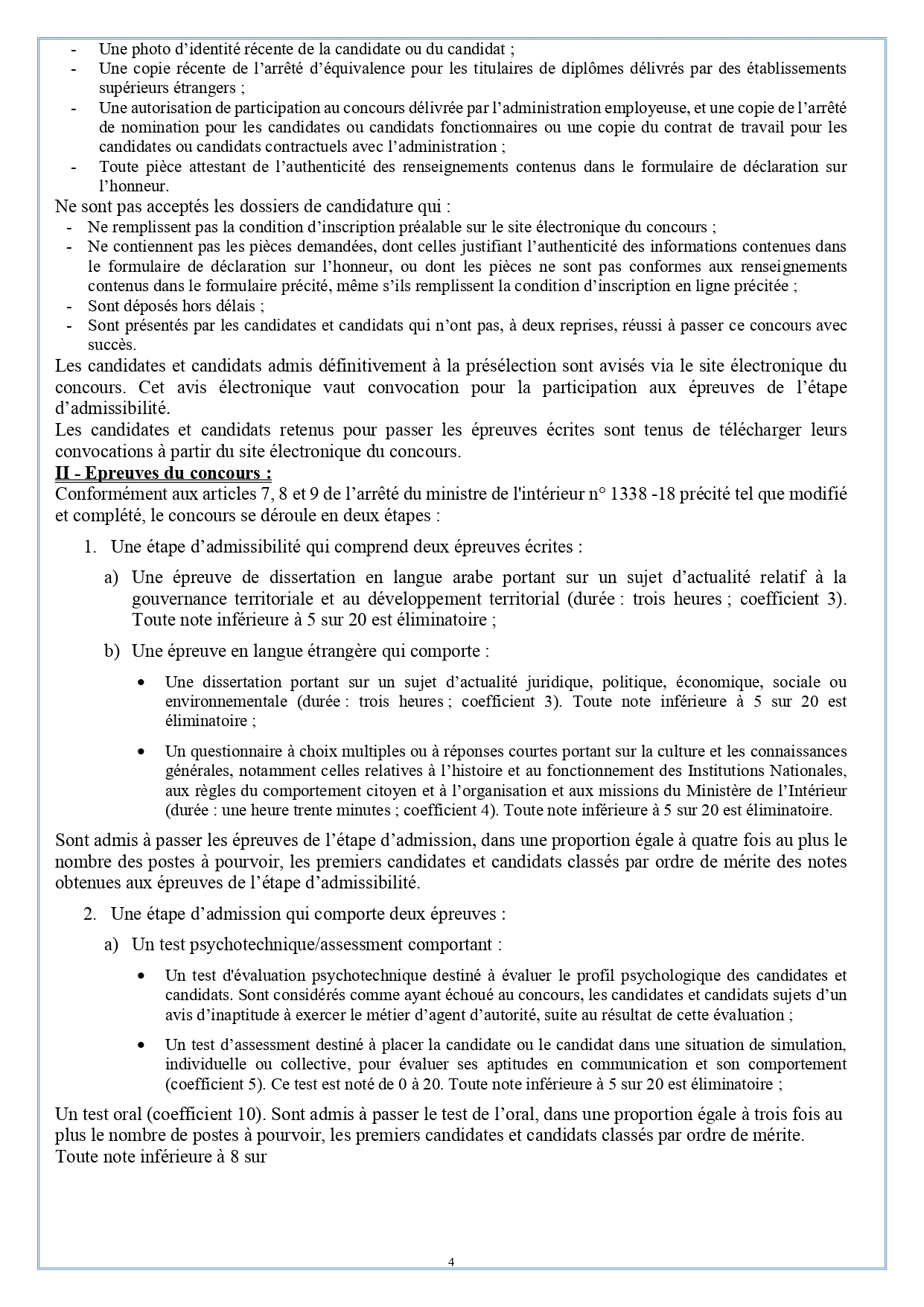 Concours de Recrutement IRAT 2026